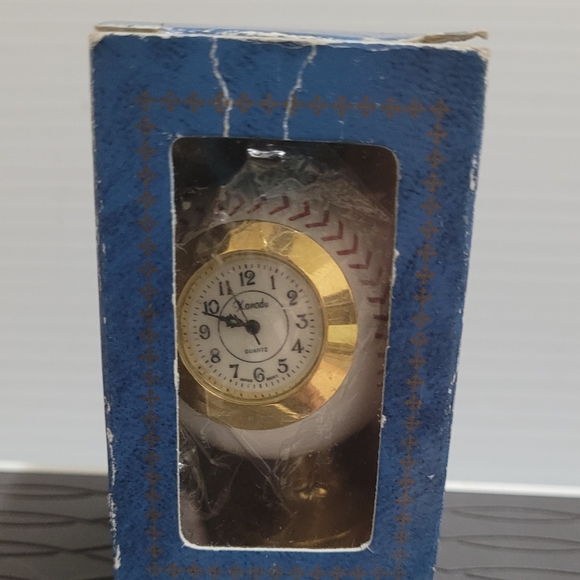 Xanadu Wall Decor Vintage Xanadu Baseball Mini Clock Battery